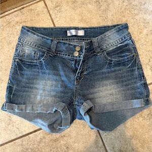 No Boundaries Light Blue Jean Shorts